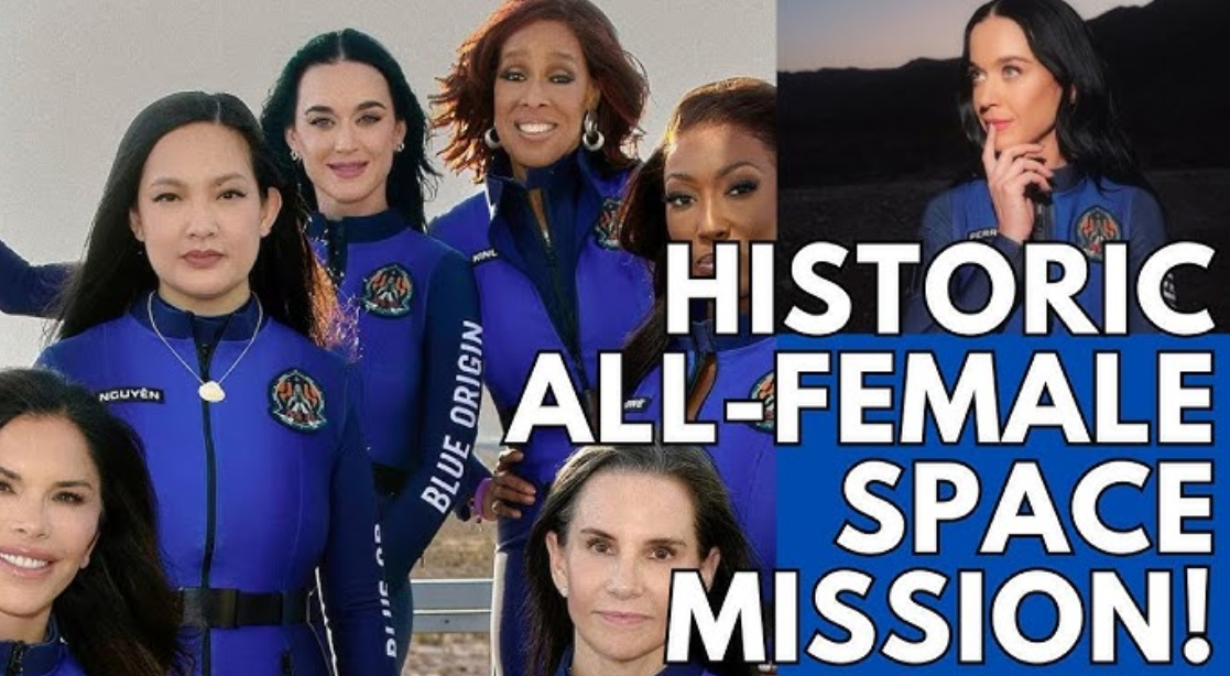 Katy Perry Sings What A Wonderful World for Earth While in Space ! Historic Blue Origin Flight 🚀💯