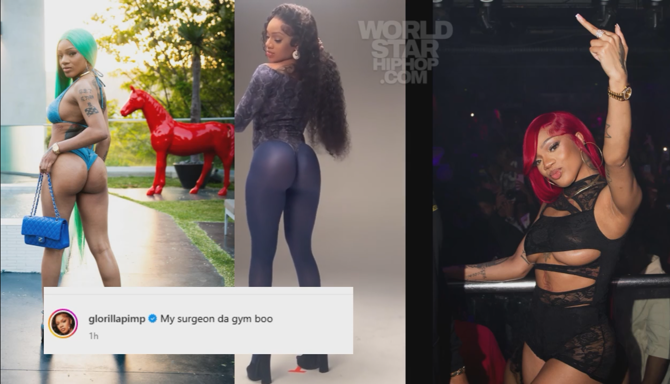 Glorilla Turns The Studio Into A Thirst Trap… Says “My Surgeon Da Gym Boo” While Flexin’ Her Yams🫠